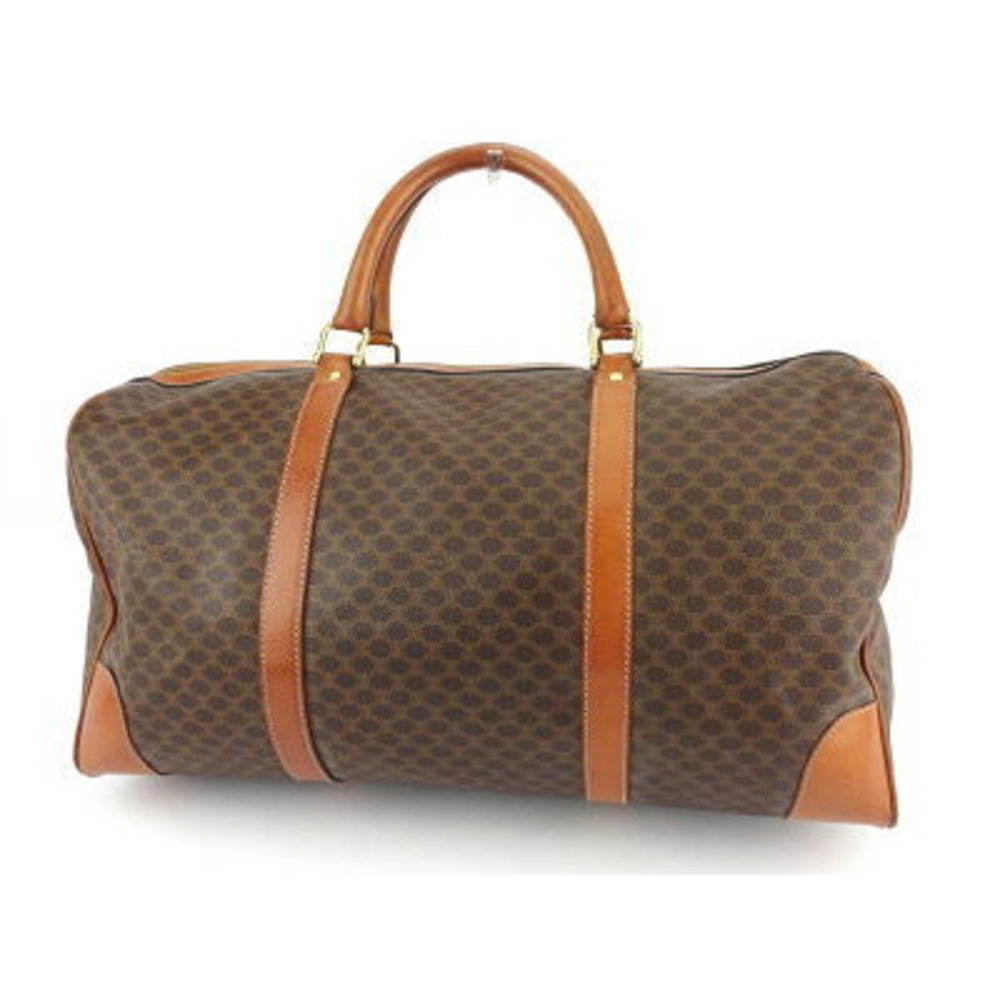 Celine Boston bag travel macadam brown beige leather - Picture 2 of 6